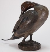 WILLIAM H. TURNER BRONZE DUCK