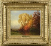 WILLIAM HART, OIL, AUTUMN LAND