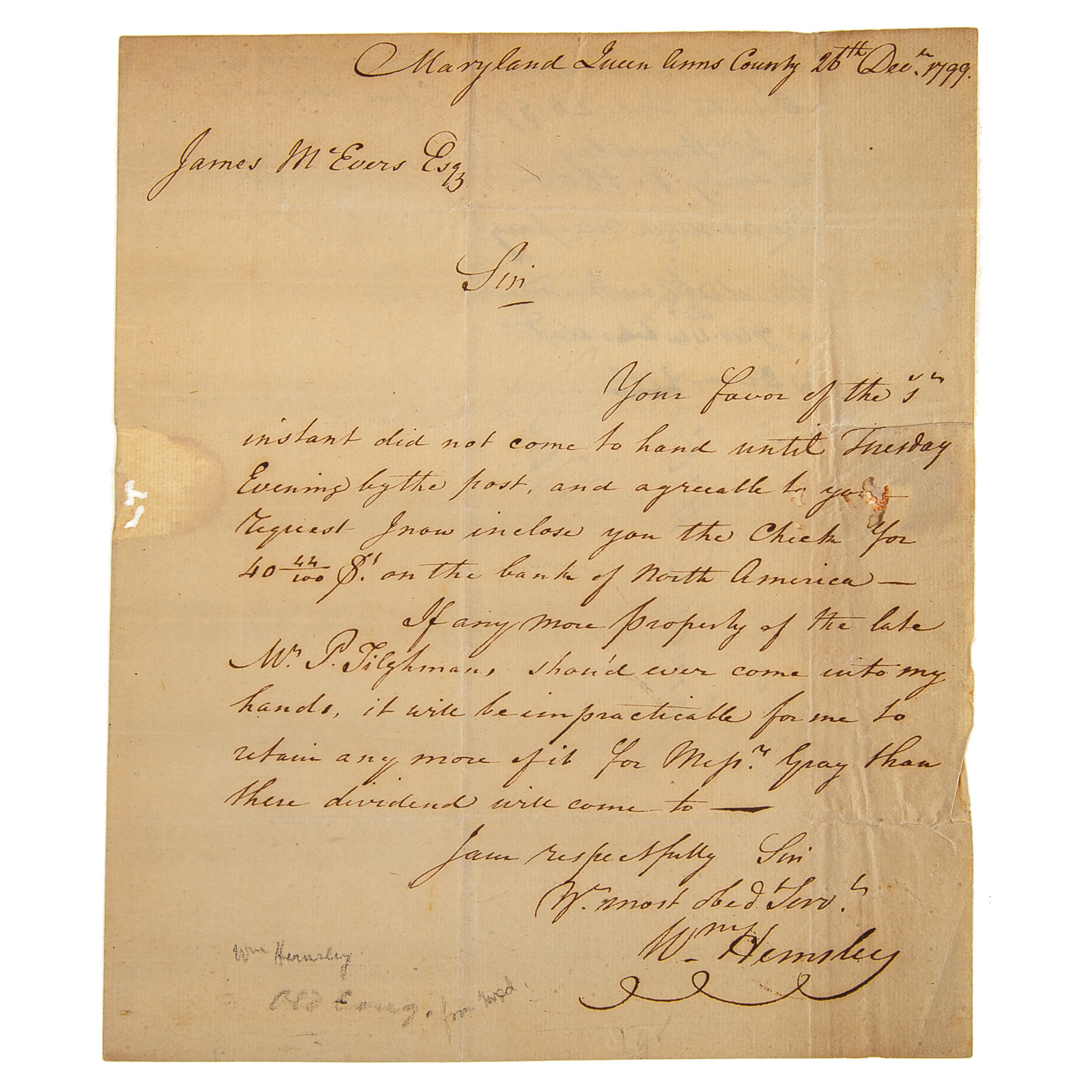 WILLIAM HEMSLEY, PATRIOT &