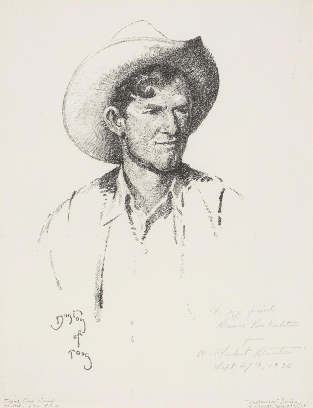 WILLIAM HERBERT DUNTON, TEXAS COW
