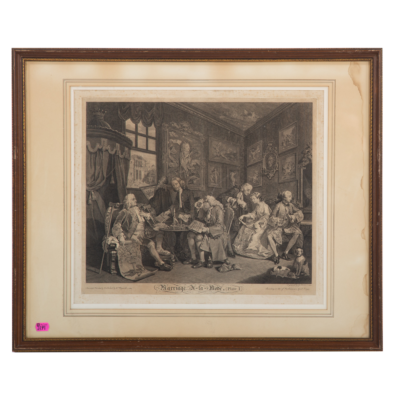 WILLIAM HOGARTH. "MARRIAGE A LA