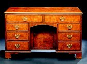 William IV Burl Oak Kneehole W