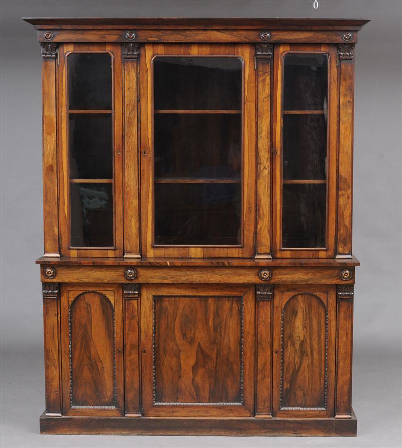 WILLIAM IV CARVED MAHOGANY AND