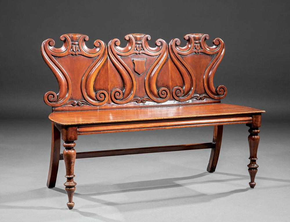 WILLIAM IV CARVED MAHOGANY HALL