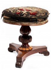 WILLIAM IV CARVED MAHOGANY PIA
