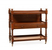 WILLIAM IV CARVED MAHOGANY THR
