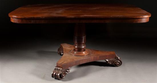 William IV carved mahogany tilt-top