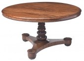WILLIAM IV FIGURED ROSEWOOD PE