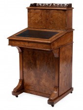 WILLIAM IV INLAID AND BURL WAL