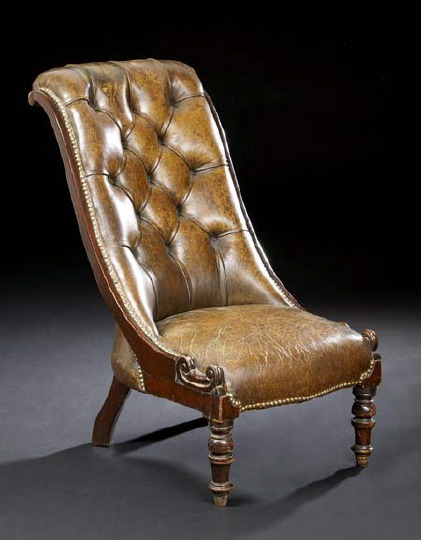 William IV Leather-Upholstered