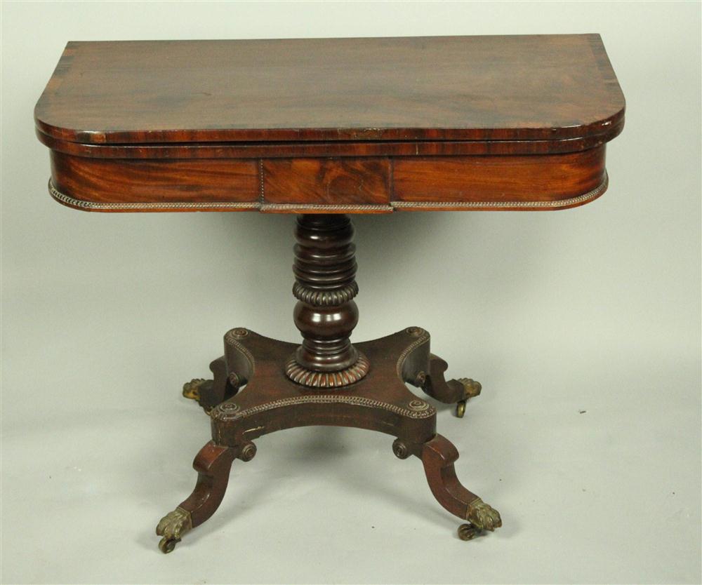 WILLIAM IV MAHOGANY AND ROSEWOOD