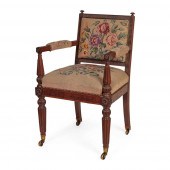 WILLIAM IV MAHOGANY ARMCHAIR,