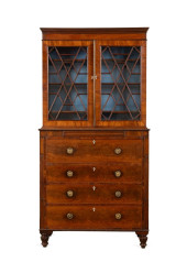 WILLIAM IV MAHOGANY BUREAU BOO