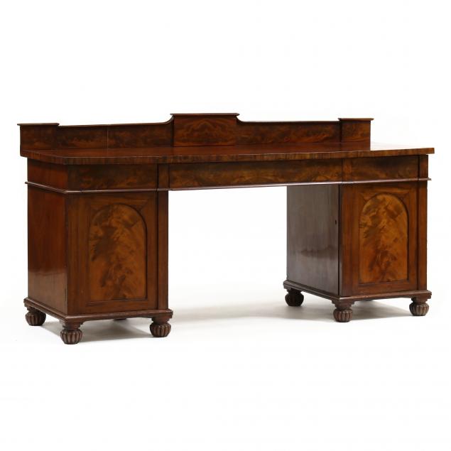 WILLIAM IV MAHOGANY DOUBLE PEDESTAL