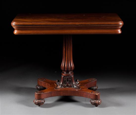 William IV mahogany flip-top