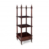 WILLIAM IV MAHOGANY FOUR TIER