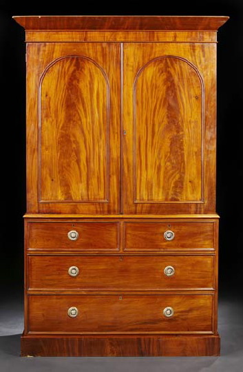 William IV Mahogany Linen Press, 