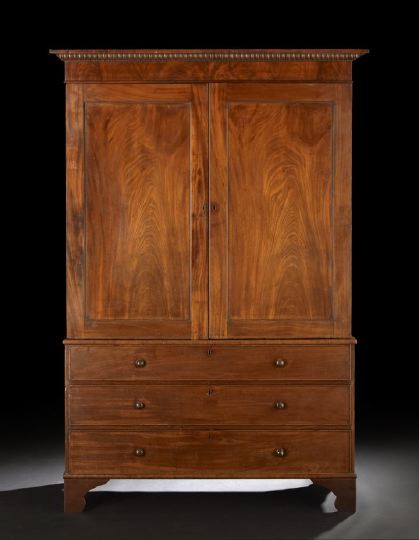 William IV Mahogany Linen Press, 