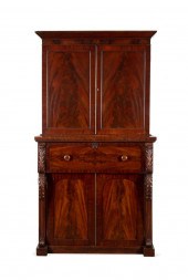 WILLIAM IV MAHOGANY SECRETARY