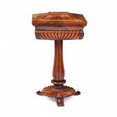 WILLIAM IV MAHOGANY TEAPOY
19T