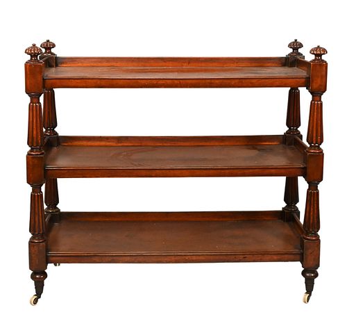 WILLIAM IV MAHOGANY THREE TIER