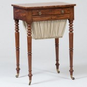 WILLIAM IV MAHOGANY WORK TABLE