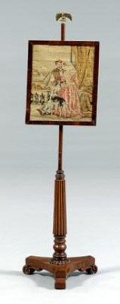 William IV needlework pole scr