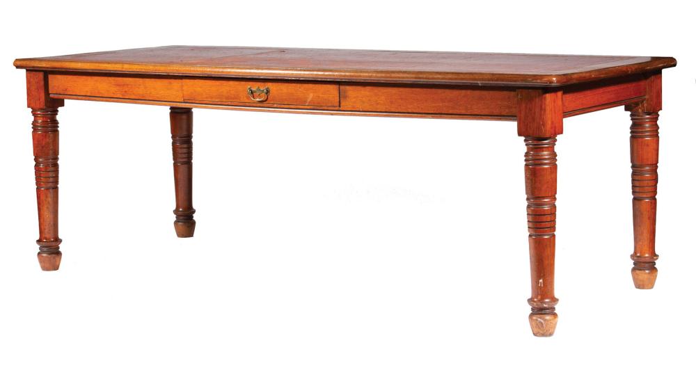 WILLIAM IV OAK LIBRARY TABLEWilliam