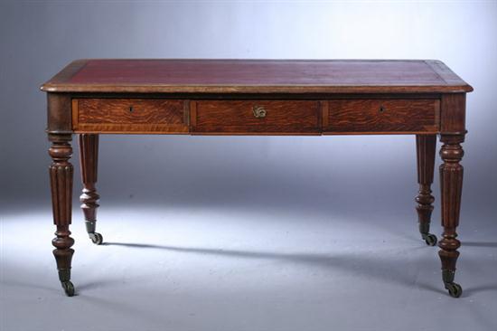 WILLIAM IV OAK PARTNER'S LIBRARY