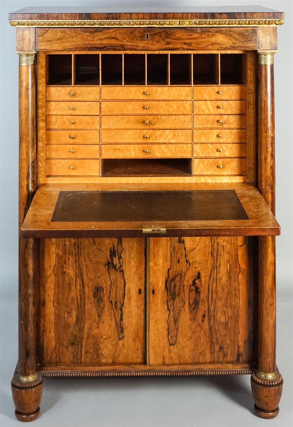 WILLIAM IV PARCEL-GILT ROSEWOOD AND