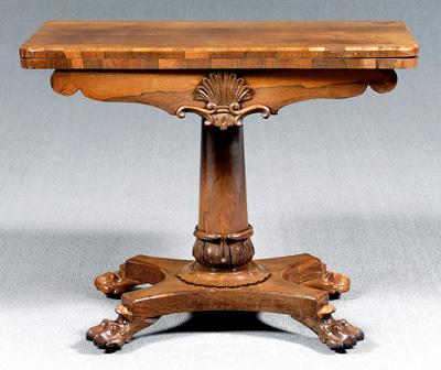 William IV rosewood games table,