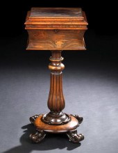 William IV Rosewood Teapoy,  m