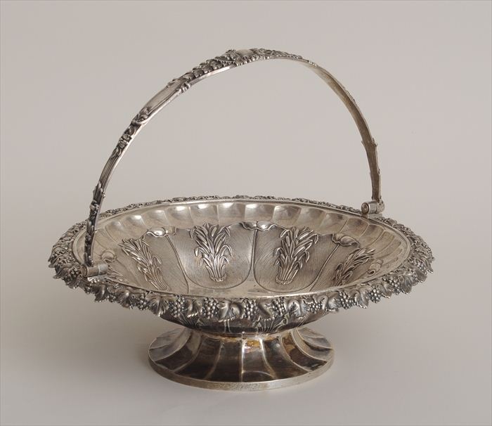 WILLIAM IV SILVER CAKE BASKET