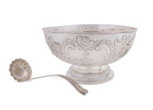 WILLIAM IV SILVER PUNCH BOWL A