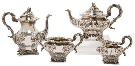 William IV Silver Tea and Coffee