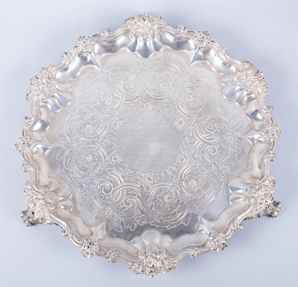 WILLIAM IV SILVER TRAY, LONDON