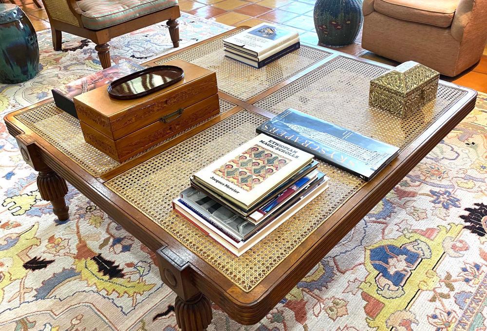 WILLIAM IV STYLE CANED HARDWOOD