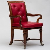 WILLIAM IV STYLE MAHOGANY TUFT