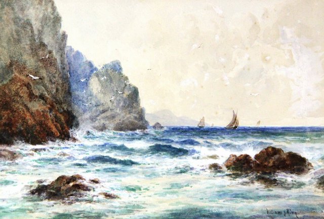 William J KingFishing Boats off a