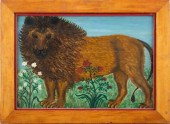 WILLIAM LONEY LION PAINTINGA d
