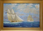 WILLIAM LOWE OIL ON CANVAS "GR