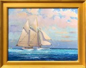 WILLIAM LOWE OIL ON CANVAS "OL
