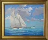 WILLIAM LOWE OIL ON CANVAS, "P