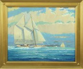 WILLIAM LOWE OIL ON LINEN "DAY