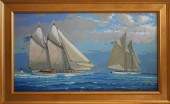 WILLIAM LOWE OIL ON LINEN "FIN