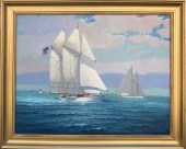 WILLIAM LOWE OIL ON LINEN "DEP