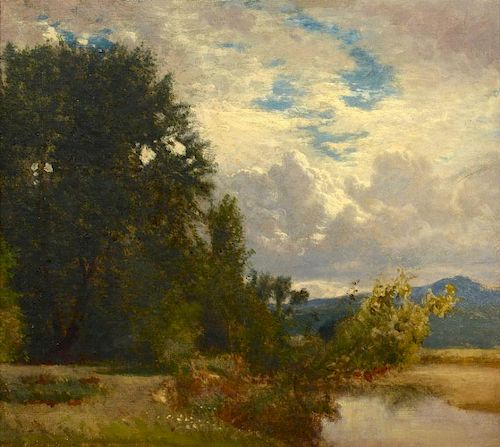WILLIAM M. HART OIL ON CANVAS