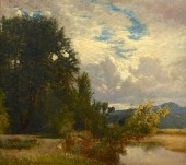WILLIAM M. HART OIL ON CANVAS