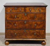 WILLIAM & MARY BURL WALNUT CHE