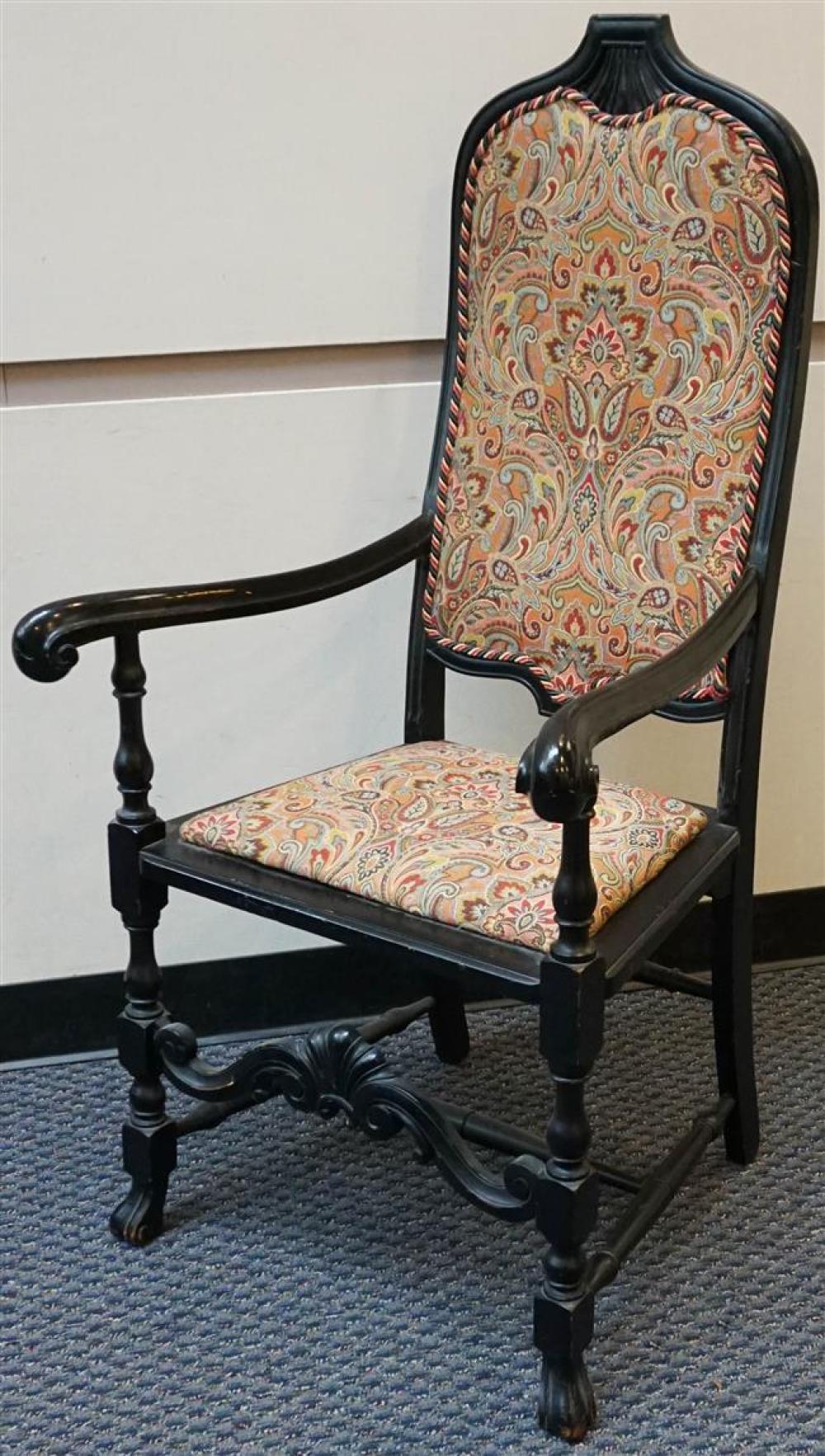 WILLIAM & MARY STYLE EBONIZED